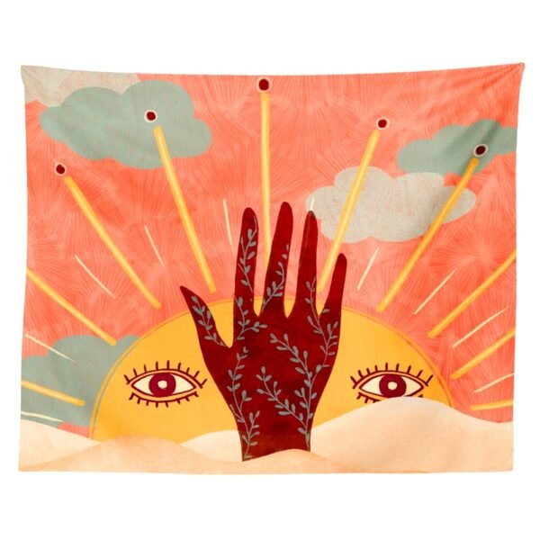 Magic Hand Tarot Tapestry Wall Hanging Moon Phase Tapestries Botanical Bedroom Decor Hippie Boho Wall Decor Decoration