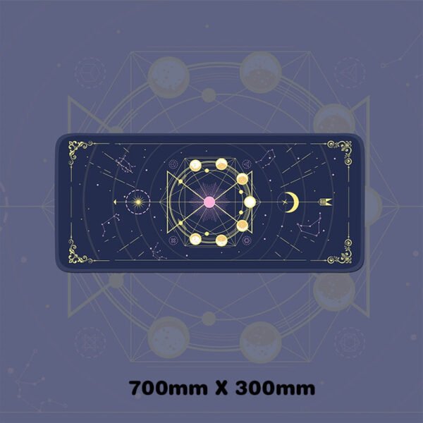 Magic Moon Star Purple Extra Large Kawaii Girl Gaming Mouse Pad Cute Xxl Desk Mat Water Proof Nonslip Laptop Desk Accessories - Desk Pads & Blotters