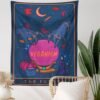 Magic Tarot Wall Tapestry Moon Hand Quotes Veganism Magical Witch Art Tapestry Wall Hanging Living room Bedroom Home Decor