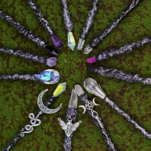 Magic Witch Wands Pagan Crystal Quartz Power Witch Fairy Wands