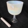 Magic White Color Chalice 4th Octave D# Note Crystal Singing Chalice Perfect Pitch 432hz For Sound Healing