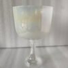 Magic White Color Chalice 4th Octave D# Note Crystal Singing Chalice Perfect Pitch 432hz For Sound Healing