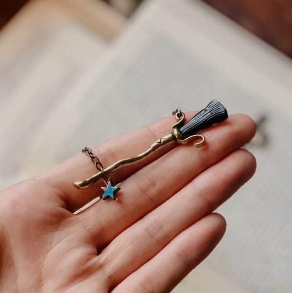 Magical Witch’s Broom Necklace