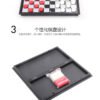 Magnetic International Draughts Set Chess Checkers Portable Folding Plastic 40Pcs/set Board 25x25cm Funny Educational Games   Game related