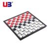 Magnetic International Draughts Set Chess Checkers Portable Folding Plastic 40Pcs/set Board 25x25cm Funny Educational Games   Game related
