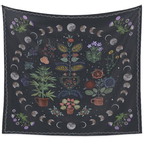 Mandala Tapestry Tarot Card  Wall Hanging Astrology Divination Witchcraft Room Decor Bedspread Throw Cover Sun Moon Wall Decor