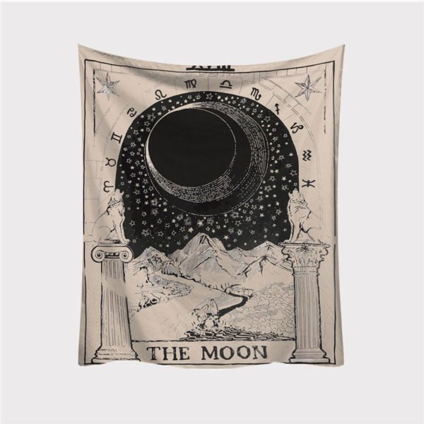 Mandala Tapestry Tarot Card  Wall Hanging Astrology Divination Witchcraft Room Decor Bedspread Throw Cover Sun Moon Wall Decor