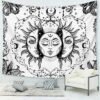Mandala Tapestry Tarot Card  Wall Hanging Astrology Divination Witchcraft Room Decor Bedspread Throw Cover Sun Moon Wall Decor