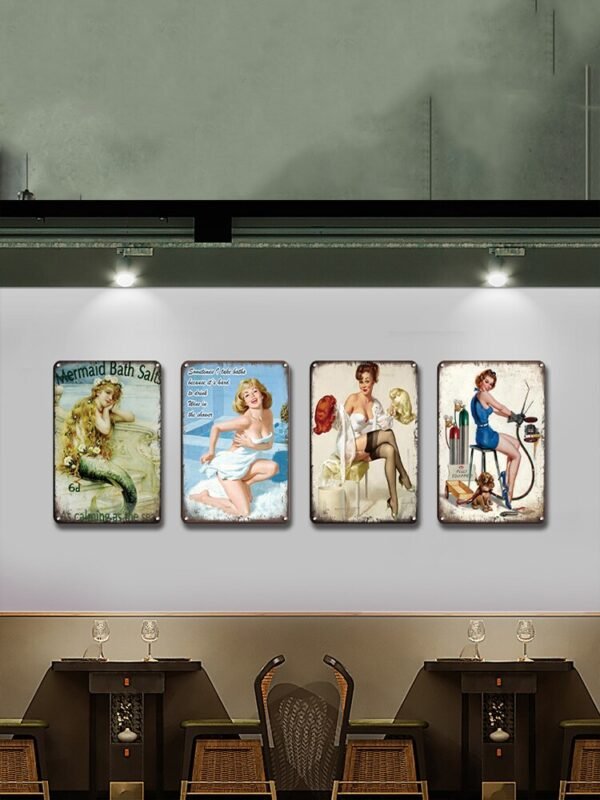 Marijuana Plant from Hell Cannabis Metal tin Sign Retro Flower Plant Metal tin Sign Wall Art Rustic Tray Plaque Garden House|Plaques & Signs|