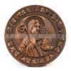 Mass Saint Benedict Beech Wood Carving Craft Church Catholic Deocration Prayer Disc Church Souvenirs Figures