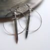 Medieval Worship Sword Earrings Witch or Pagan Alternative Goth  Silver Plated Classic Women Fashion Gift Jewelry