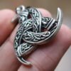Viking Magic~Men Amulet Necklace Viking Odin's Horn Wolf Pendant Necklace Irish Knot 3 Moon Shape Trinity Talisman Vikings Jewelry