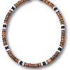 Men's African necklace, Men african Beaded jewelry, Surfer necklace Gifts for men, Wooden Beach Necklace