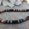 Men's African necklace, Men african Beaded jewelry, Surfer necklace Gifts for men, Wooden Beach Necklace