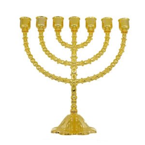 Menorah-Big-Candle-Holder-Judaica-Candelabra-Home-Deocration-7-Branch-Gold-Color-Metal-Alloy-Decor Menorah Big Candle Holder Judaica Candelabra Home Deocration 7 Branch Gold Color Metal Alloy Decor