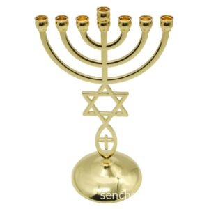 Menorah-Candle-Holder-7-Branch-Isral-Style-21cm-Candelabra-Jewish-Candlestick-Home-Decoration Menorah Candle Holder 7 Branch Isral Style 21cm Candelabra Jewish Candlestick Home Decoration