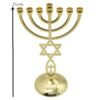 Menorah Candle Holder 7 Branch Isral Style 21cm Candelabra Jewish Candlestick Home Decoration