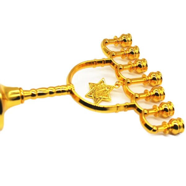 Menorah Candle Holder Jewish Home Decoration Israel David Star 7 Branch Candelabra Judaica Religious Decor
