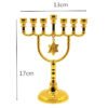 Menorah Candle Holder Jewish Home Decoration Israel David Star 7 Branch Candelabra Judaica Religious Decor