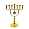 Menorah Candle Holder Jewish Home Decoration Israel David Star 7 Branch Candelabra Judaica Religious Decor