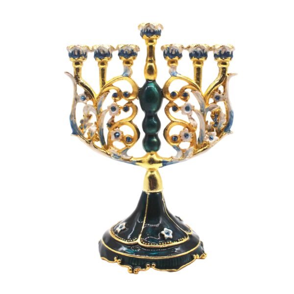Menorah Candle Holder Resin Home Decoration Hanukkah David Star Jewish 9 Branch Candelabra Judaica Religious Decor