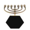 Menorah Home Decoration 7 Bracnh Judaica Religious 12 Tribes Hanukkah Candabra Alloy Decor