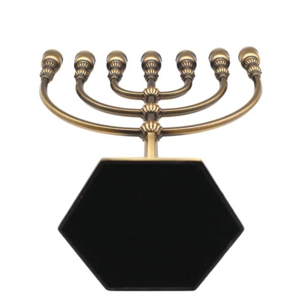 Menorah Home Decoration 7 Bracnh Judaica Religious 12 Tribes Hanukkah Candabra Alloy Decor