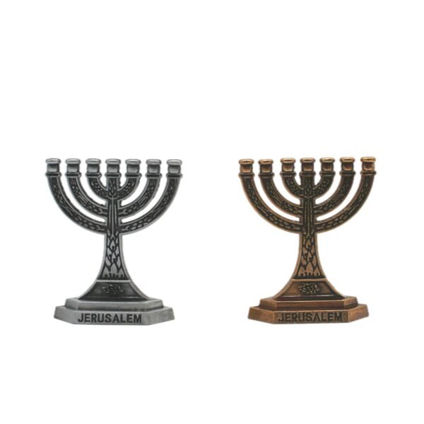 Menorah Home Decoration Jewish Candle Holder 7 Branch Judaica Religious Small Candlestick Jerusalem