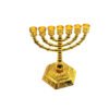 Menorah Home Decoration Judaica Candle Holders Alloy Gold/Silver Candlestick Hanukkah 12 Tribes Decor 7 Branch Candelabra