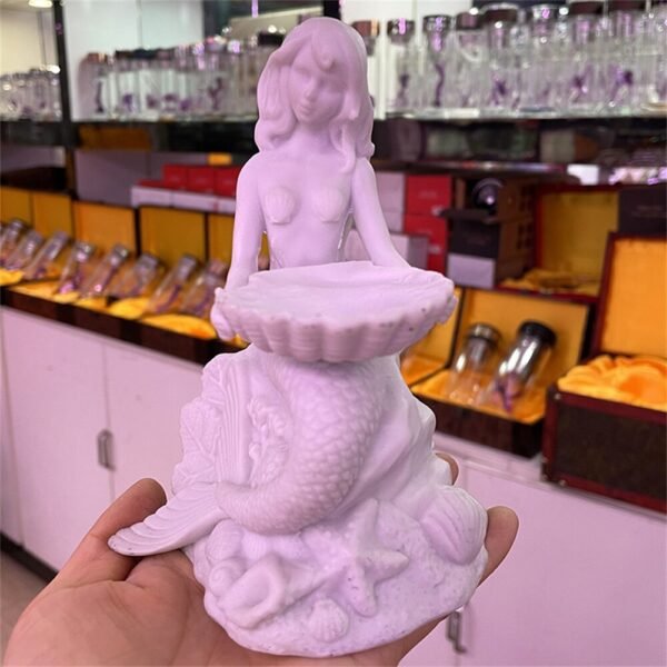 Mermaid Dolphin Pearl Shell Crystal Ball Resin Base Magic Sphere Display Stand Home Decor Ornaments Pedestal