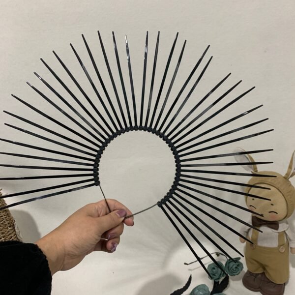 Met Gala Crown Sunburst Crown Halo crown Goddess Crown Headband Festival crown Festival headpiece Cosplay party Gift