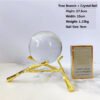 Metal Display Stand for Crystal Glass Lens Ball Large Divination Photography Lensball Base Magic Sphere Globe Holder + Ball