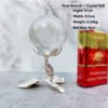 Metal Display Stand for Crystal Glass Lens Ball Large Divination Photography Lensball Base Magic Sphere Globe Holder + Ball