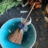 Mini Witch Broom Witchcraft accessories Wicca Altar Broom Necklace Demon Eye Skull Exorcism Car Table Cup decoration pendant