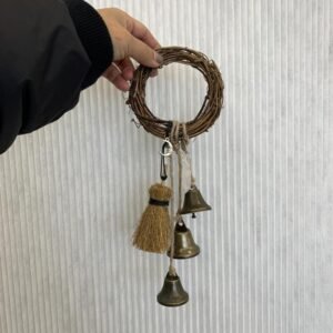 Mini witch broom Witch Bells Witch Bell Door Protection Charm Wicca Decor Altar Decor Witchcraft Supplies Celtic Door Bells  Wall Decor