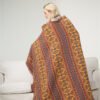 Modern Flannel Throw Blanket  Print Keep Warm  cloth carpet