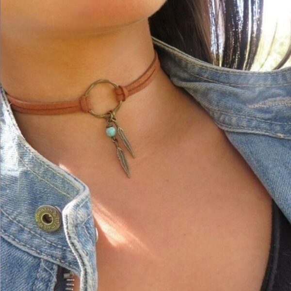 Moon Gothic Chains O Ring Choker gothic choker, moon necklace, moon choker