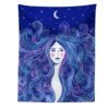 Moon Phase Girl Tapestry Wall Hanging Boho Wall Tapestries Bedroom Girl's room Dorm Decoration