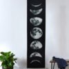 Moon Phase Tapestry Wall Hanging, Wall Art Decorations for Living room Bedroom Black and White Wall Art Tapestry Dorm Decor