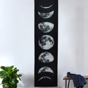 Moon-Phase-Tapestry-Wall-Hanging-Wall-Art-Decorations-for-Living-room-Bedroom-Black-and-White-Wall Moon Phase Tapestry Wall Hanging, Wall Art Decorations for Living room Bedroom Black and White Wall Art Tapestry Dorm Decor