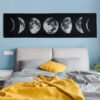 Moon Phase Tapestry Wall Hanging, Wall Art Decorations for Living room Bedroom Black and White Wall Art Tapestry Dorm Decor