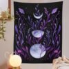 Moon Starry Tapestry Flower Wall Hanging Room Psychedelic Butterfly Carpet Dorm Tapestries Art Home Decoration Accessories