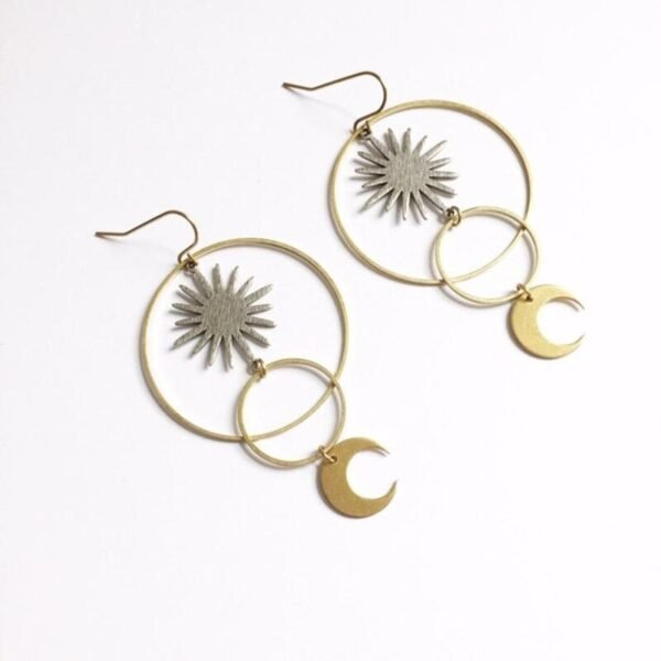 Moon Sun Starburst Earrings Witch Jewelry Women Gift 2020 New Delicate And Beautiful Crescent Wholesale Statement Fashion