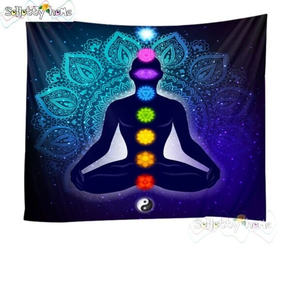 Moon Tapestry Wall Hanging Astrology Divination The Goddess Of Flowers And The Tarot Card Bedspread Beach Mat