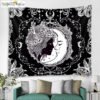 Moon Tapestry Wall Hanging Astrology Divination The Goddess Of Flowers And The Tarot Card Bedspread Beach Mat
