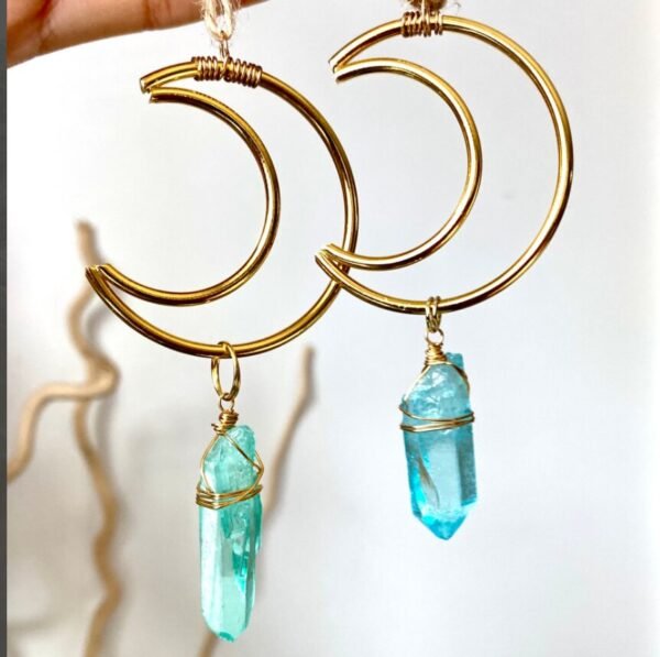 Moon crystal Crystal sun catcher prism sun catcher rear view mirror sun catcher car charm home decor crystal Quartz Gift