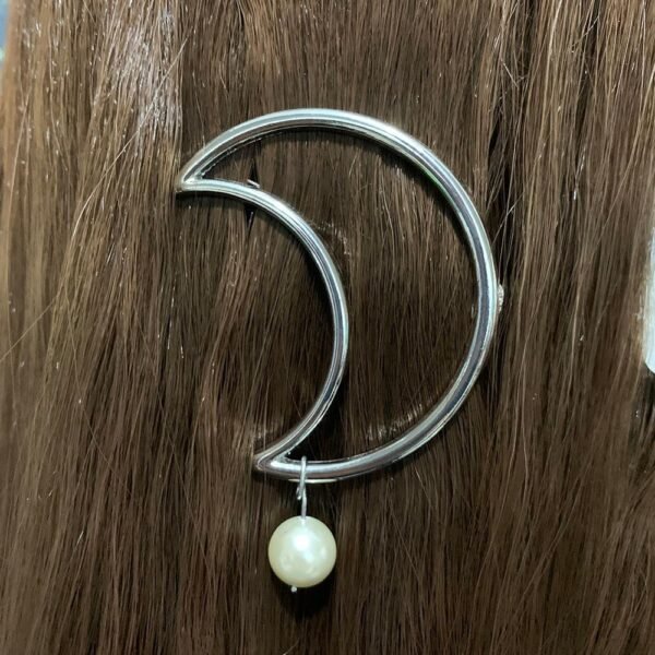 Moon hairpin stars pearls witchcraft accessories natural raw crystal hairpin accessories hair hairpin witch gothic bridal gifts