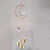 Multiple styles Witch Bells Crescent Moon Celestial Suncatcher Rainbow Maker Windows Hanging Door Hanging Banish Evil Home gift