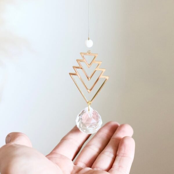 Multiple styles Witch Bells Crescent Moon Celestial Suncatcher Rainbow Maker Windows Hanging Door Hanging Banish Evil Home gift