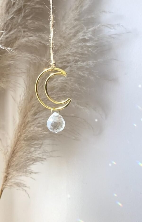 Multiple styles Witch Bells Crescent Moon Celestial Suncatcher Rainbow Maker Windows Hanging Door Hanging Banish Evil Home gift